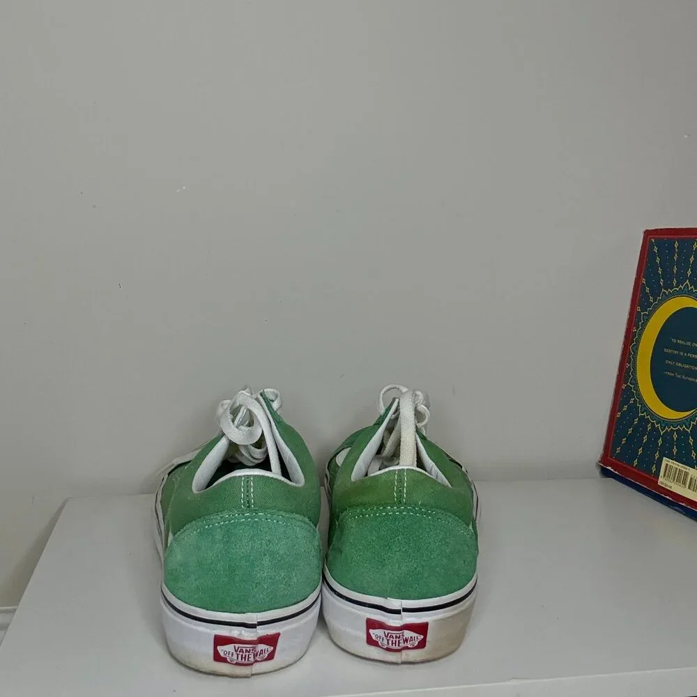 Teal Platform Vans Sneakers - Picture 4 of 4